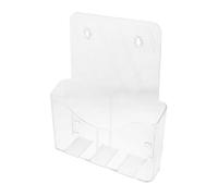 Hemobllo Organiseur Mural Transparent pour Documents Porte Brochures Pratique Plastique Support de Rangement Multi pour Bureau Organisateur de Fichiers et Classeur Mural