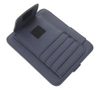 Hemobllo Organiseur Pare-soleil Voiture Bleu Multipoches avec Porte-stylo et Support Lunettes, Pochette Rangement Ajustable pour Suv, Camping-car et Camion, Organiseur Reçus et Tickets