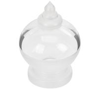 Hemobllo Ornement Bouddhiste en Acrylique Blanc Petit Décoration de Pagode Bouddhiste Statue pour Contemplation et Culte Décoration Intérieure Zen et Spirituelle