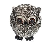Hemobllo Ornement de Hibou Résine Décoration d'Intérieur Sculpture Bureau Design Moderne 1 Pièce 10 CM