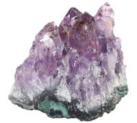 Hemobllo Ornement en Grappe de Cristal Améthyste, Pierre de Cristal Naturelle, Forme Aléatoire, Pourpre, Décoration Maison et Bureau, Crée Une Ambiance Paisible, Visuels Exceptionnels