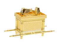 Hemobllo Ornement Religieux Arche D’israël Compact 9,5x3,5x6 Cm Alliage De Zinc Doré Décoration D’église Et Bureau Artisanat Ancien pour Maison Et Présent