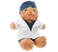 Hemobllo Ours Peluche Docteur Costume Médical Doux Créatif pour Décoration Chambre et Cadeau Étudiants Médecine