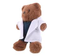 Hemobllo Ours Peluche Docteur Médical Étudiant Cadeau Anniversaire Léger Portable pour Garçon Fille avec Blouse Blanche