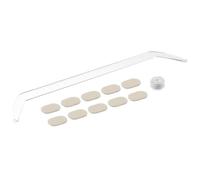 Hemobllo Outil de Mesure des Sourcils Gabarit Acrylique Pochoir de Mise Forme Règle Équilibre Réutilisable Outil de Traçage pour Professionnels et Esthéticiennes