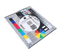Hemobllo Outil de Test de Mise Point pour Vidéosurveillance 40 X 30 Cm, Carte D’étalonnage des Couleurs Haute Résolution, Mire de Test D’objectifs Professionnels pour Calibration