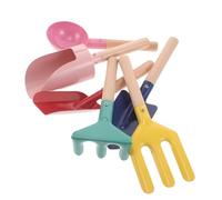 Hemobllo Outils de Jardinage Garçon Fille Bois avec Mini Pelles de Plage Kit pour Jeu Extérieur Estival Adapté Sable Terre et Pelouse Jouets Éducatifs pour Apprentissage et Découverte