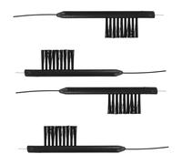 Hemobllo Outils de Nettoyage pour Prothèses Auditives Kit 4 Pièces Brosses Magnétiques Accessoires Multifonction Légers et Portables Adaptés à L'Entretien Nettoyage Quotidien des Aides Auditives