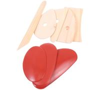 Hemobllo Outils de Sculpture sur Argile 8 Pièces - 5 Instruments en Bois 3 Raclettes Caoutchouc - Ensemble pour Façonnage et Finition de Terre Glaise - Accessoires pour Modelage et