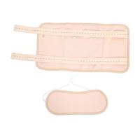 Hemobllo Pack d'huiles essentielles ceinture à huile de tissu kaki à surface lisse réutilisable pour le soin de la thyroïde et la taille, enveloppe réutilisable pour poche d'huile 1 set
