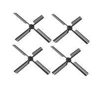 Hemobllo Pales D'éolienne en Plastique pour Jardin Et Cour 4 Pièces Grosse Taille Résistantes Aux Intempéries, Anti-décoloration, Accessoire De Moulin à Vent Solaire Extérieur