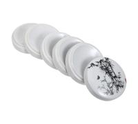 Hemobllo Palette Aquarelle Empilable en Céramique 5 Niveaux avec Couvercle Plateau de Mélange Rond pour Gouache et Acrylique pour Cours et Projets Artistiques Nettoyage Facile