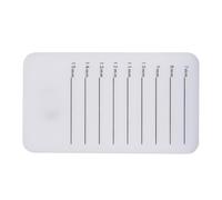 Hemobllo Palette de Cils en Acrylique Blanche pour Extension de Cils Support de Colle Réutilisable et Facile à Nettoyer Outil Professionnel pour Pose et Greffe D’Extensions