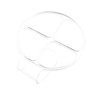 Hemobllo Palette Maquillage Acrylique Main Ergonomique Compartiments Transparent Outil Professionnel pour Mixer Fond de Teint et Cosmétiques Palette Maquillage Adolescente et Plateau