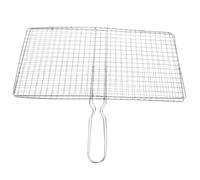Hemobllo Panier à Griller en Acier Inoxydable 20x35 Cm pour Barbecue Extérieur, Filet Pliant Multifonction pour Poissons, Fruits De Mer Et Légumes, Équipement La Cuisine Feu De Camp Portable