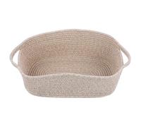 Hemobllo Panier à Jouets Serviette Paniers En Osier Panier De Couverture Pour Le Salon Jonc De Mer Panier De Pique- En Forme De Nursery Paniers De Rangement Corbeille Corde De Coton