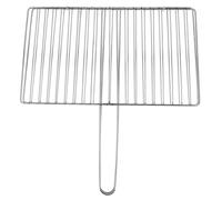 Hemobllo Panier Grillade Acier Inoxydable Panier à Poisson et Légumes Épais Outil de Barbecue Extérieur Résistant pour Camping et Pique