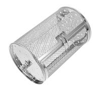 Hemobllo Panier Rotatif Rôtissoire en Acier pour Four Électrique Panier Grillade Cylindrique pour Noix et Grillage Uniforme Accessoire de Rôtisserie Portable pour Cuisine et Barbecue