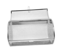 Hemobllo Panier Rôtissoire INOX Rotation pour Barbecue Et Four Électrique Légumes Noix Et Châtaignes Uniformément Chauffées Outil Cuisson Pratique pour Barbecue Extérieur Et Rassemblements