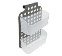 Hemobllo Panier Suspendu Multi-usages pour Salle de Bain avec Crochet Antidérapant Panier Amovible à Double Drainage Direct et Capacité Renforcée pour Rangement Shampooing et Accessoires