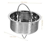 Hemobllo Panier Vapeur Inox pour Cuiseur Riz Support Cuisson Vapeur Électrique Résistant et Uniformes pour Chauffage Rapide