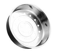 Hemobllo Panier Vapeur Rond en Acier Inoxydable 21cm pour Cuisson de Légumes et Petits Pains, Support Facile à Ranger Finition Soignée, pour Œufs et Dim Sum