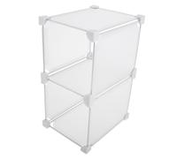 Hemobllo Paniers de Rangement en Plastique pour Congélateur et Réfrigérateur, Séparateurs Ajustables, Dimensions 36x19x24 Cm, Double Compartiment, Accessoires de Rangement Domestique