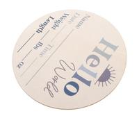 Hemobllo Panneau Annonce de Naissance Bois avec Prénom du Panneau Floral pour Étape Floral pour Annonce de Arrivée