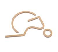 Hemobllo Panneau d’accessibilité en acrylique pour toilettes accessibles symbole handicapé contrasté bronze ancien signalétique porte WC pour établissements publics et bureaux