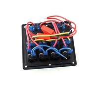 Hemobllo Panneau Interrupteur Étanche Gangs avec Prise Power Socket et USB LED Double Abs Robuste Installation Horizontale ou Verticale pour Camping