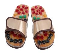 Hemobllo Pantoufles de Massage Unisexes avec Pierres Stimulantes Chaussures Acupression Confortables pour Relaxation et Fatigue Pantoufles Plantaire pour Maison
