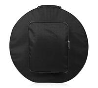 Hemobllo Paquet à Dos Paquet à Main Pour Caisse Claire 13-14 Pouces Rond De Transport En Nylon Résistant Noir Étui Pour Tambour Portable Et Pratique Pour Musiciens