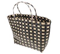 Hemobllo Paquet à Main en Paille Grand Panier Tissé Paquet de Plage Élégant Conception Spacieuse pour Courses et Pique-