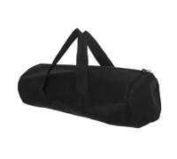 Hemobllo Paquet à Outils Grosse Capacité de Rangement Noir en Tissu Oxford Rond avec Fermeture Éclair Cylindrique, Résistant à l'usure pour Piquets de Tente et Clés, pour Travaux