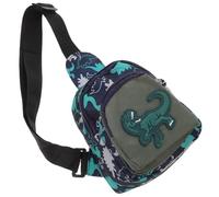 Hemobllo Paquet Banane Dinosaure Garçon et Filles Bleu en Nylon Solide Paquet à Bandoulière Multifonction pour Sorties Léger et Pratique pour Clés Jouets et Collations