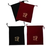 Hemobllo Paquet Pour Sèche-cheveux En Tissu à Cordon De Serrage, Lot De 4 Pièces, Taille 230x270 Mm, Paquet De Rangement Pliable, Pratique Pour Voyage Et Transport