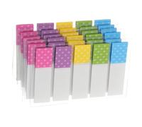 Hemobllo Paquets de 6 Lot de Blocs-notes Adhésifs Clairs Pet avec Onglets Index Fluorescents Colorés Autocollants pour Marquage de Pages et Organisation Études Faciles à Écrire et
