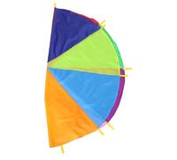 Hemobllo Parachute Arc-Ciel Couleurs Jeu Extérieur Garçon Fille Travail Équipe Activités Plein Air Garçon Fille