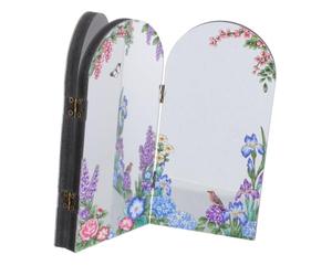 Hemobllo Paravent de Bureau Décoratif en Acrylique Pliant Écran de Bureau Chinois Effet Miroir Protection D’intimité Décoration Nouvel an Chinois