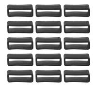 Hemobllo Passants de Bracelet de Montre en Silicone Souple Noirs 21 Mm, Lot de 15 Pièces, Anneaux de Fixation Résistants à L’eau pour Bracelets de Montre, Support Compatible pour Activités