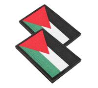 Hemobllo Patchs Brodés Drapeau Palestine 2Pcs - Accessoires de Couture pour Vêtements Paquet à Dos Brassards Application Rapide Décoration Personnelle pour Fêtes et Sorties