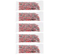 Hemobllo Patchs de Nail Art à Motif Fruits 3 Angles Pastèque, Pâte Polymère Douce 10g, Décorations DIY Manucure et Accessoires pour Ongles, Lot de 5 Sachets pour Personnalisation Coque