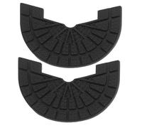 Hemobllo Patins Antidérapants Chaussures, Talonnette de Réparation en Caoutchouc Noir 43-44, Semelles de Remplacement Renforcées, Confort Extérieur pour Baskets et Chaussures de Sport,