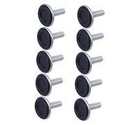 Hemobllo Patins De Protection Réglables pour Meubles Et Chaises M8×25mm, Niveleur De Table Et Chaise en Plastique, Lot de 24 Pièces, Protection De Sol Anti-Bruit, Usage Intérieur Bureau Et Maison