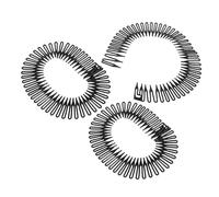 Hemobllo Peigne à Cheveux à Ressort Circulaire Bandeau Extensible 3 Pièces Taille Unique, Contrôle Des Frisottis, Élastique Doux, Accessoires Pour Sport Et Lavage Du Visage