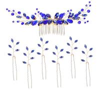 Hemobllo Peigne à Cheveux Forme de U avec Strass Épingles Décoratives Forme de Accessoires de Coiffure pour Mariage Pinces à Cheveux pour Femmes