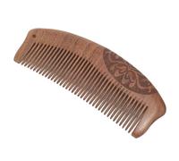 Hemobllo Peigne à Cheveux Sculpté en Bois de Double Face 140 Dents Peigne de Massage Antistatique pour Soin du Cuir Chevelu et Usage Maison