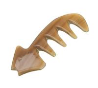 Hemobllo Peigne Corne De Bœuf Naturel Pour Massage Du Chevelu Outil De Gua Sha Peigne à Gratter Pour Soin Des Cheveux