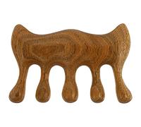 Hemobllo Peigne de Massage Peigne Portable Multi-usage en Bois Coins Arrondis pour Massage Cheveux Surface Lisse et Polie pour Relaxation du Cuir Chevelu