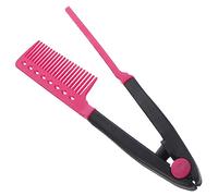 Hemobllo Peigne Lisseur Pliable en Plastique Forme V pour Cheveux Épais et Fins Usage Professionnel et Domestique Salon de Coiffure Portable Compact Couleur Aléatoire